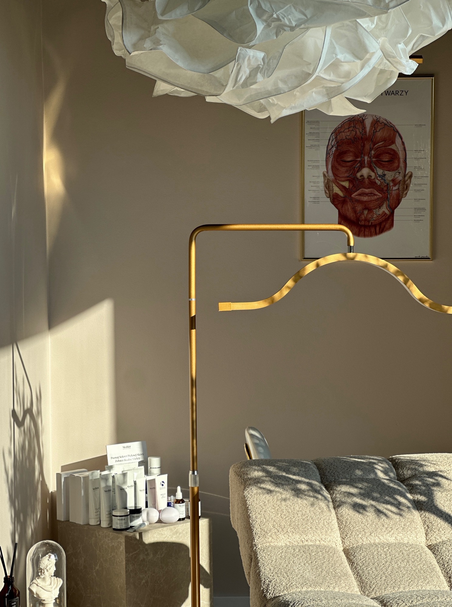 Wnętrze gabinetu kosmetologii estetycznej LC Skin Clinic w Krakowie Bronowice